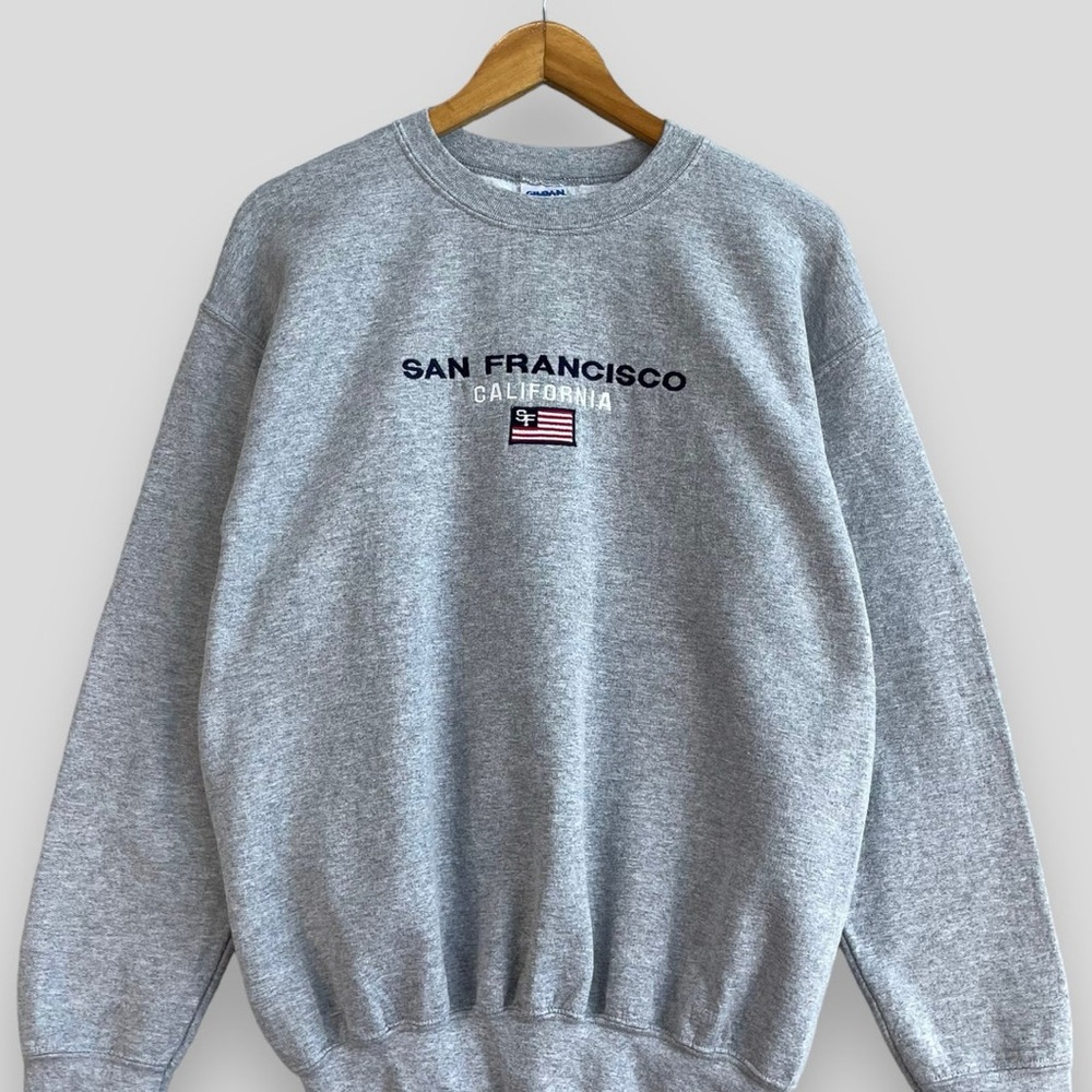 Vintage small SAN FRANCISCO Crewneck Sweatshirt California gray